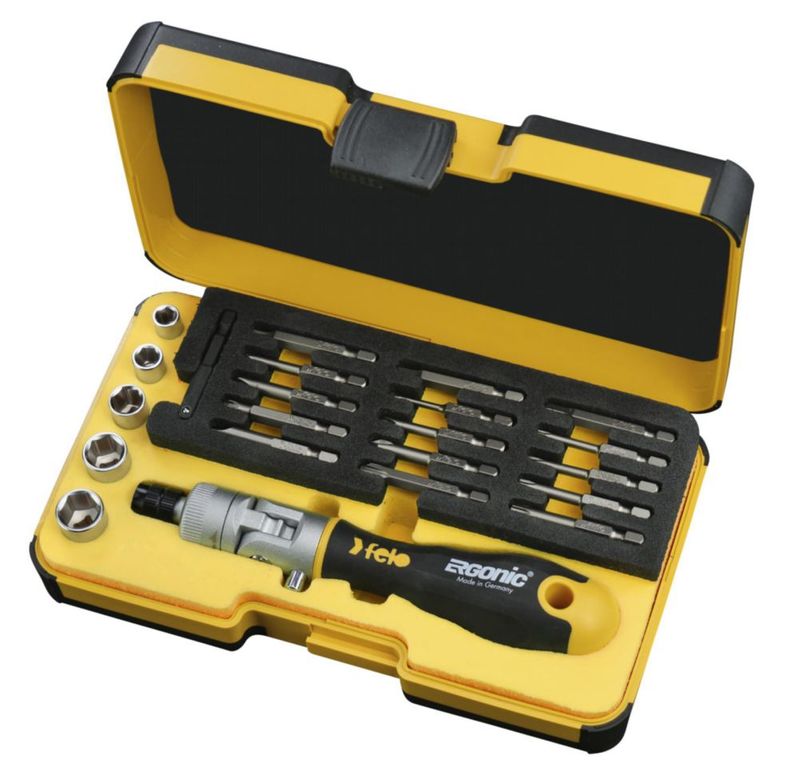 DESTORNILLADOR Felo ERGONIC K 22 piezas SL/PH/TORX/HEX