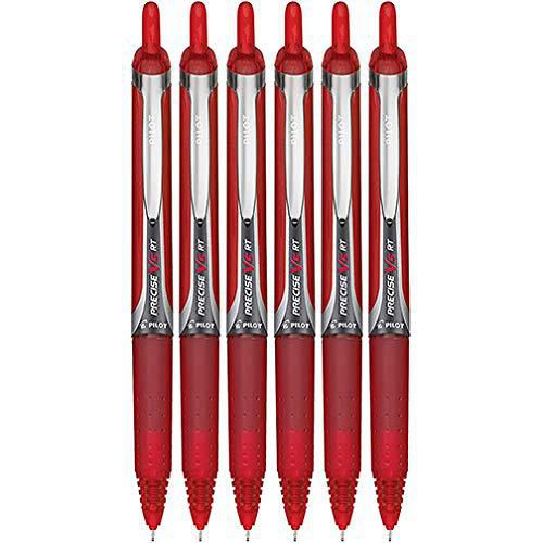 Bolígrafos PILOT Precise V5 RT 05 mm Rojo - Pack de 6