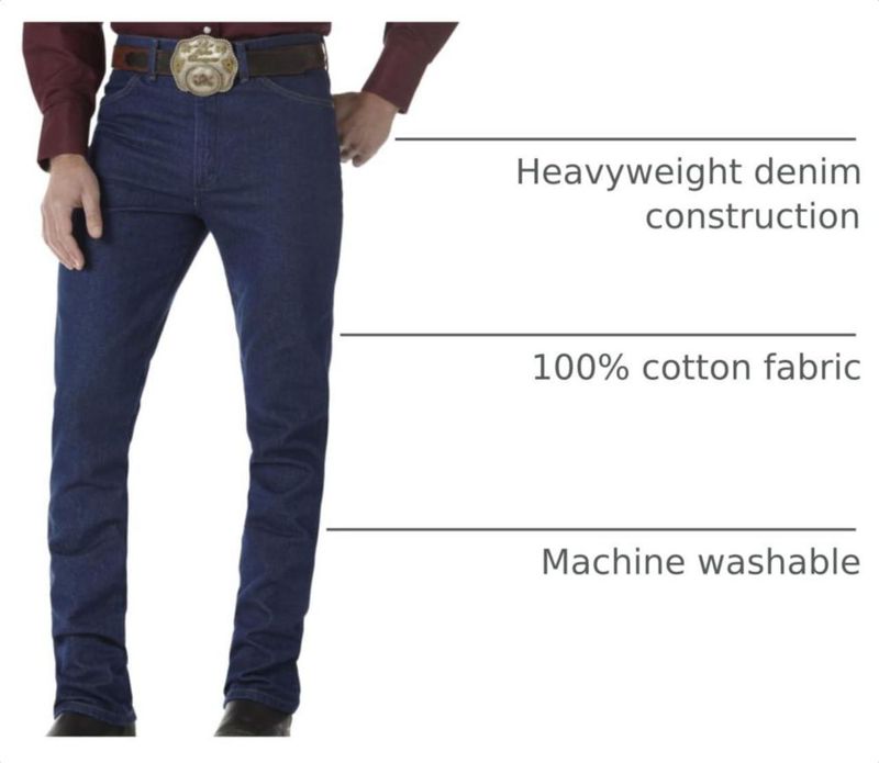 PANTALONES Wrangler 0936 Corte Entallado 86 cm x 81 cm Índigo