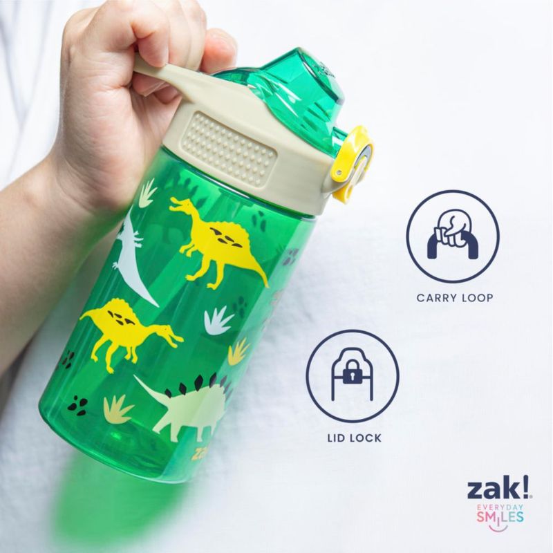 Botella Zak Designs Moana 473 ml con pajilla a prueba de fugas
