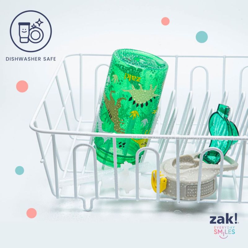 Botella Zak Designs Moana 473 ml con pajilla a prueba de fugas