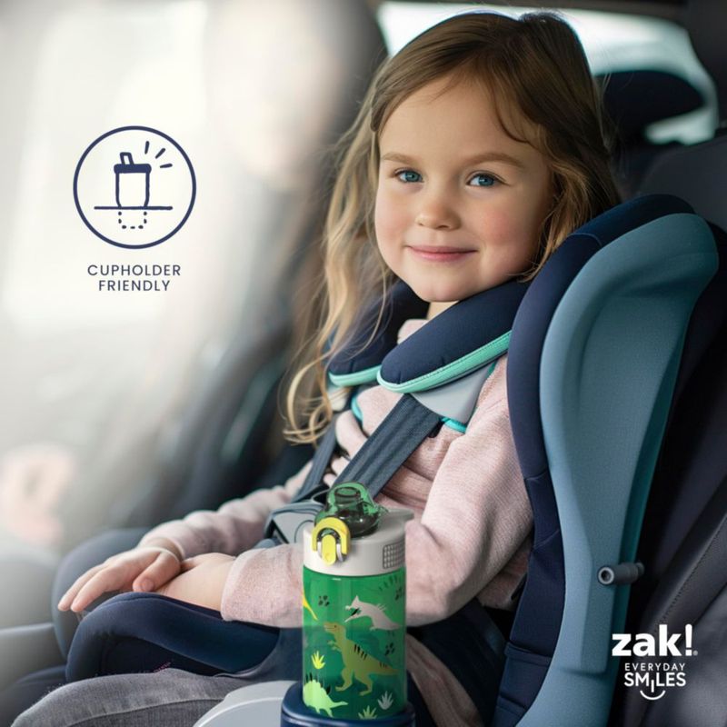 Botella Zak Designs Moana 473 ml con pajilla a prueba de fugas
