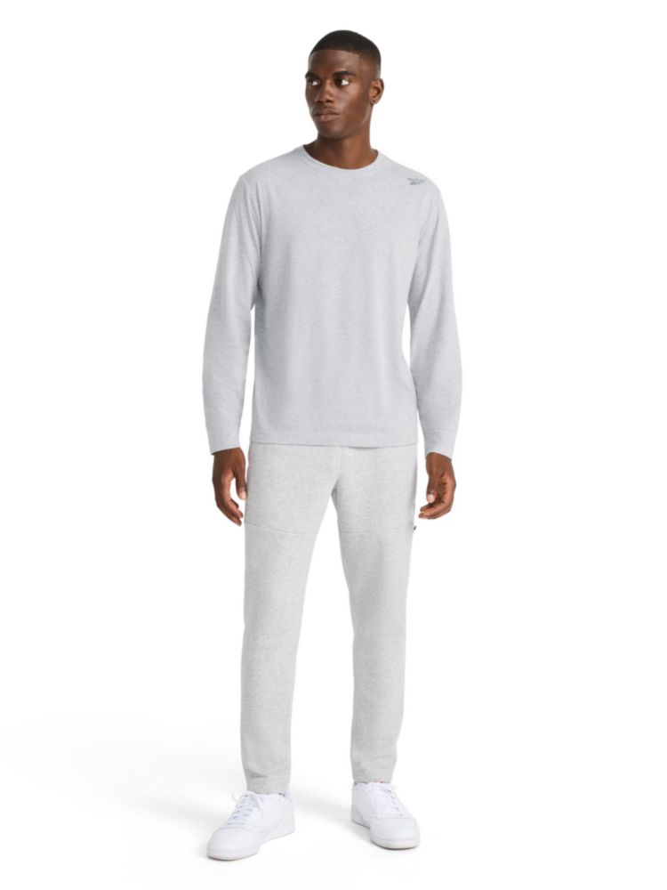Camisa Reebok Volt Talla Grande Gris Jaspeado Stretch