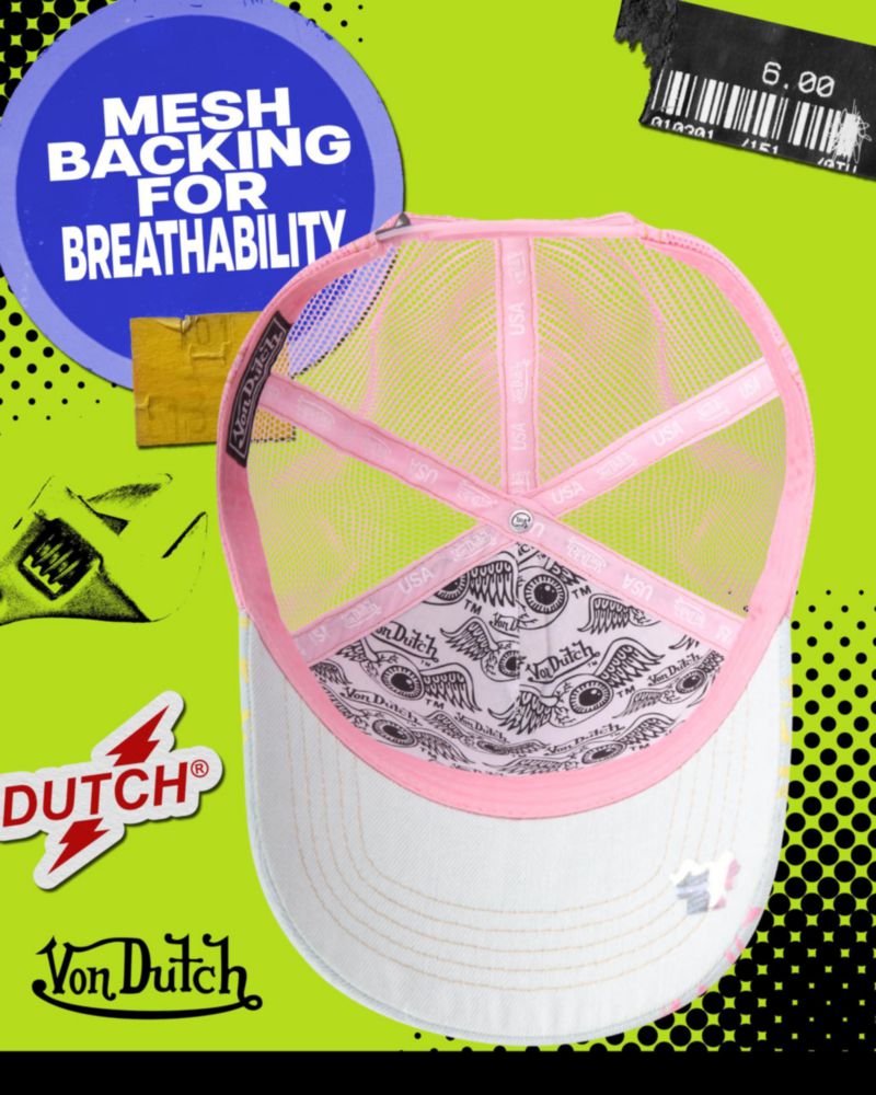 Gorra Trucker Von Dutch con Monograma y Malla Snapback