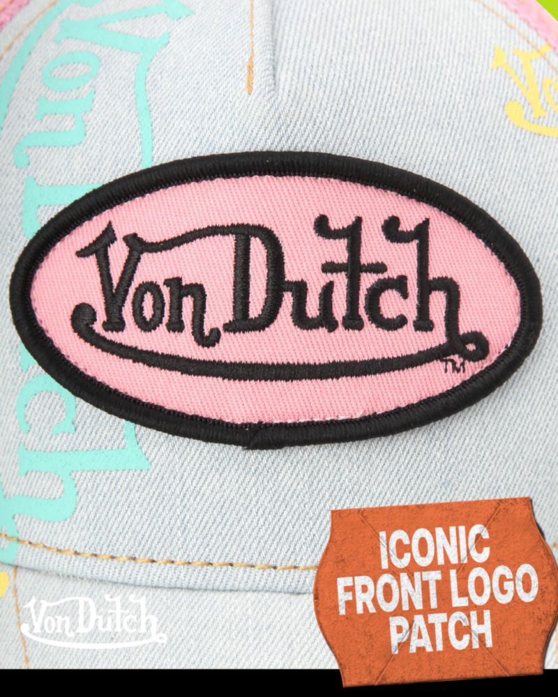 Gorra Trucker Von Dutch con Monograma y Malla Snapback