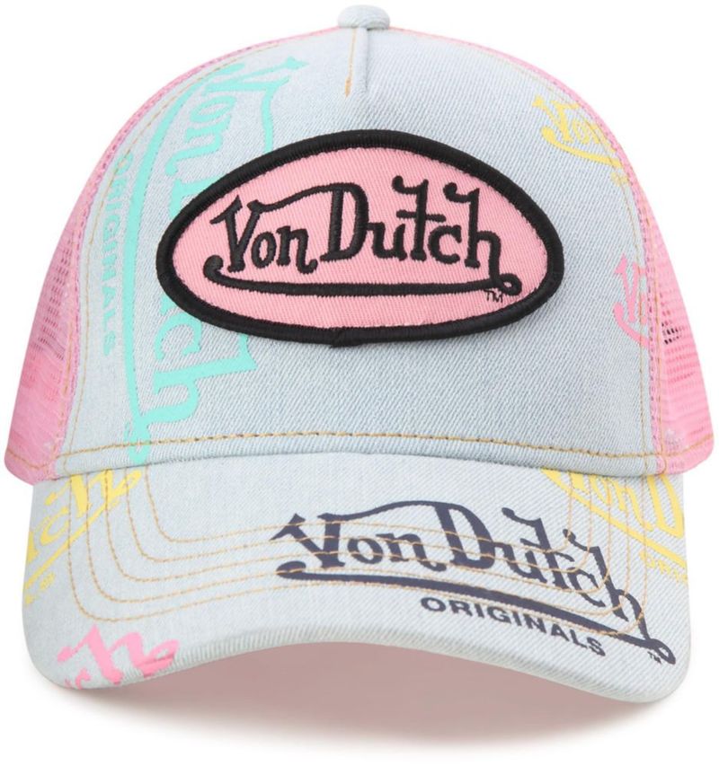 Gorra Trucker Von Dutch con Monograma y Malla Snapback