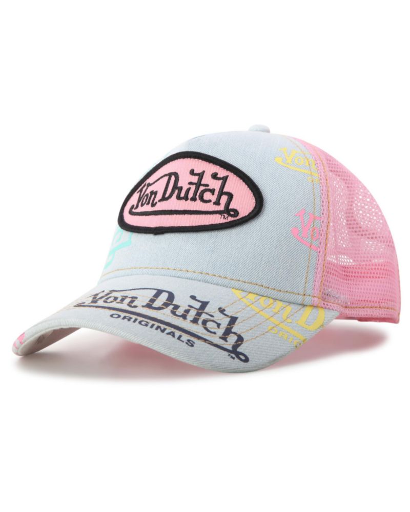 Gorra Trucker Von Dutch con Monograma y Malla Snapback