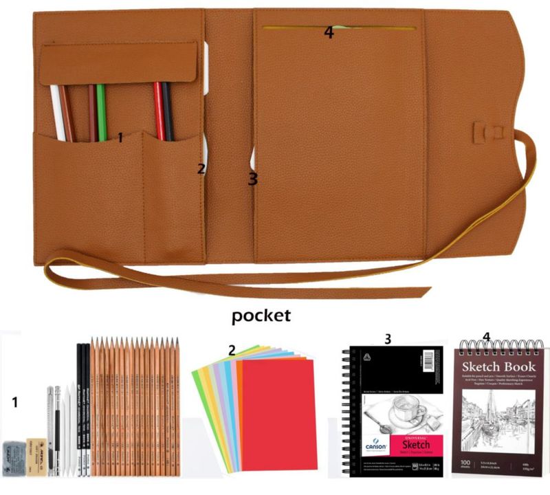 Funda para cuaderno de dibujo Fight Club 14 cm × 216 cm de cuero sintético