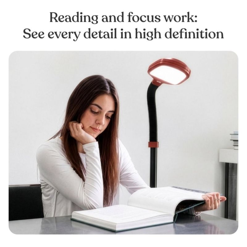Lámpara de pie Brightech LED roja ajustable