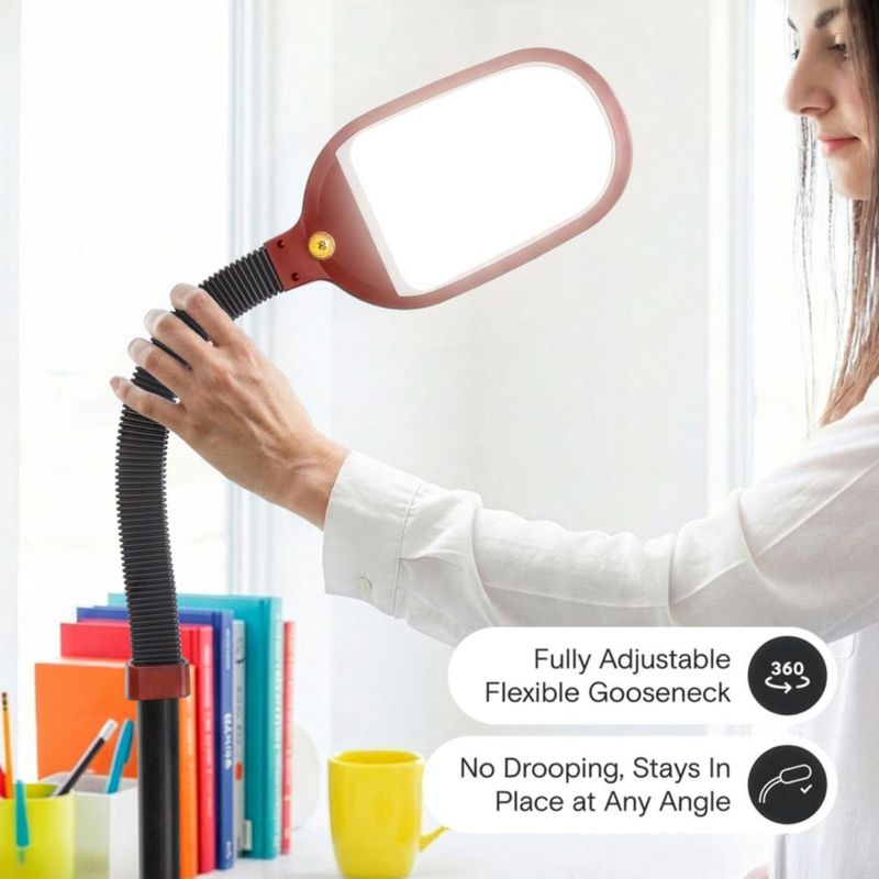 Lámpara de pie Brightech LED roja ajustable