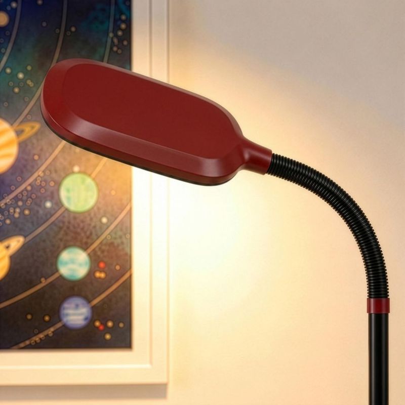 Lámpara de pie Brightech LED roja ajustable