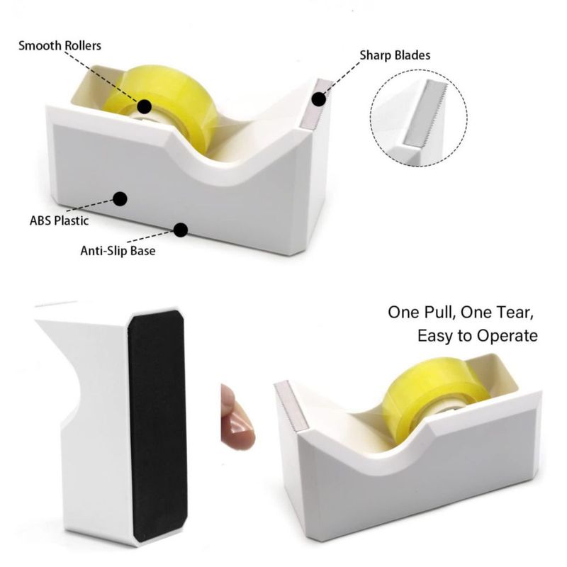 Juego de 10 piezas de suministros de oficina Shellvcase en blanco