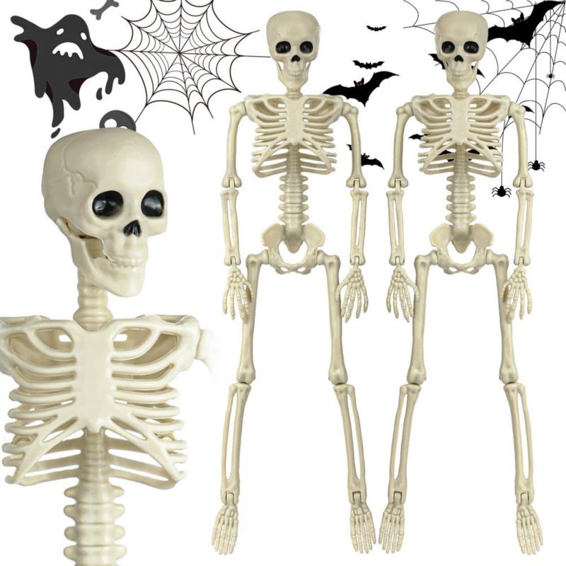Escultura SEMITIMES Pack de 12 Esqueletos Posables de 41 cm