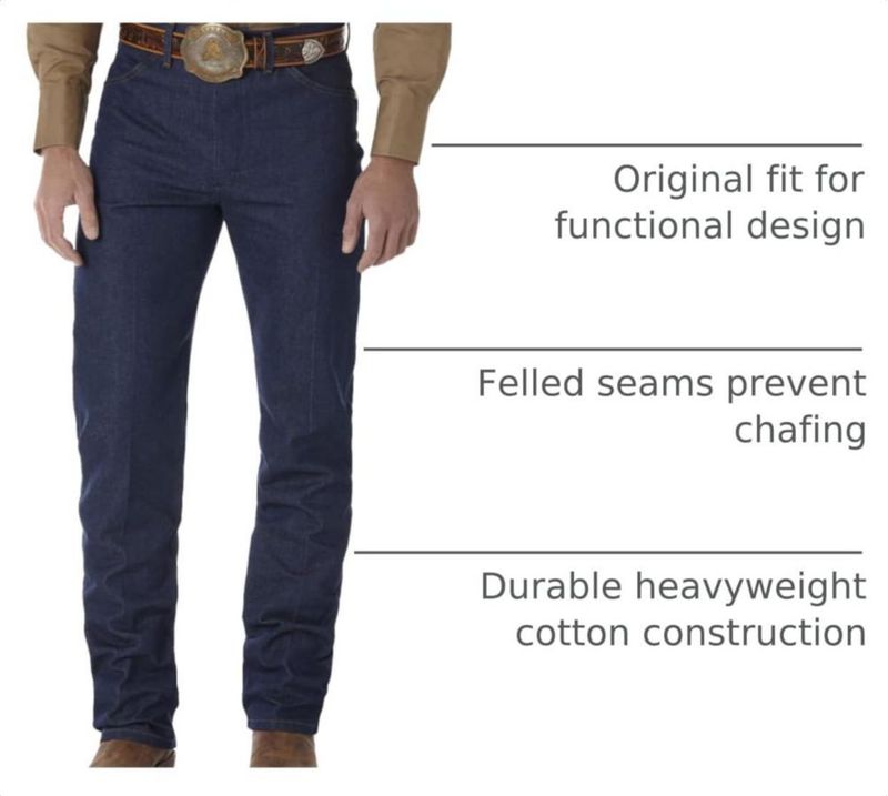 PANTALONES Wrangler para Niños 13MWZ Corte Vaquero talla 6 índigo prelavado
