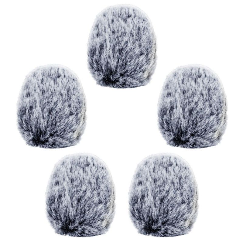 Cubilux Paraviento de Peluche tipo Deadcat 5 unidades para auriculares