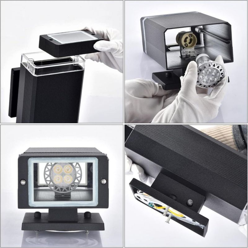 Aplique LED de pared rosykite con sensor de atardecer a amanecer
