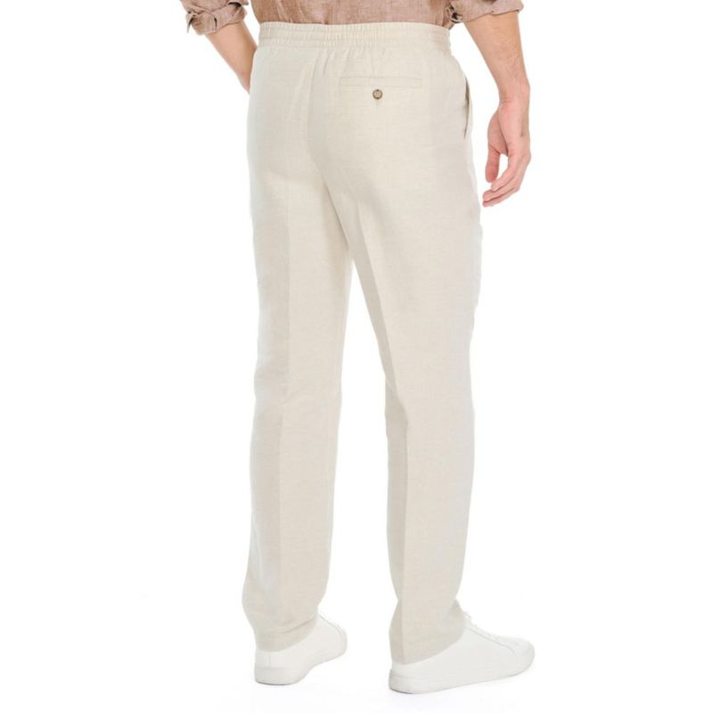 Pantalones Nautica de Lino con Cordón – Talla Grande 79 cm