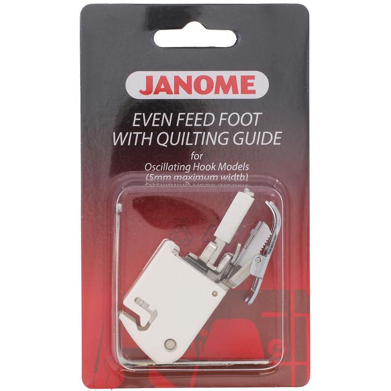 Pie de alimentación uniforme Janome de eje bajo con guía de acolchado