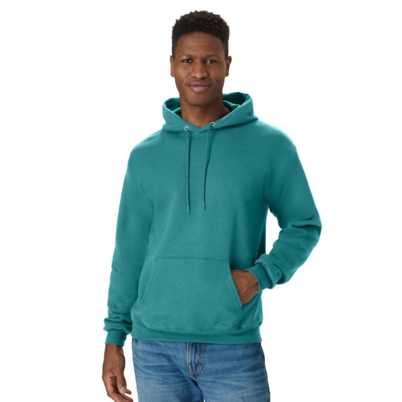 Sudadera con capucha Hanes 3XL Musgo Español (forro polar)