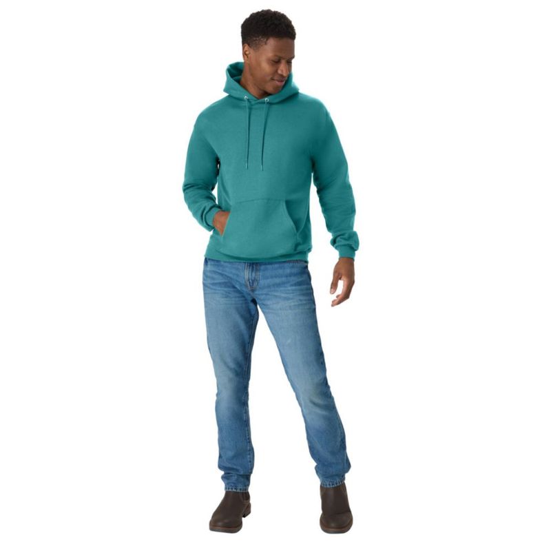 Sudadera con capucha Hanes 3XL Musgo Español (forro polar)