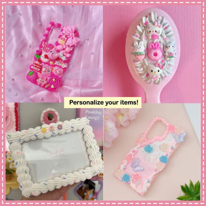 Decoden Cream - Set de 9 piezas 100 g blanco y rosa