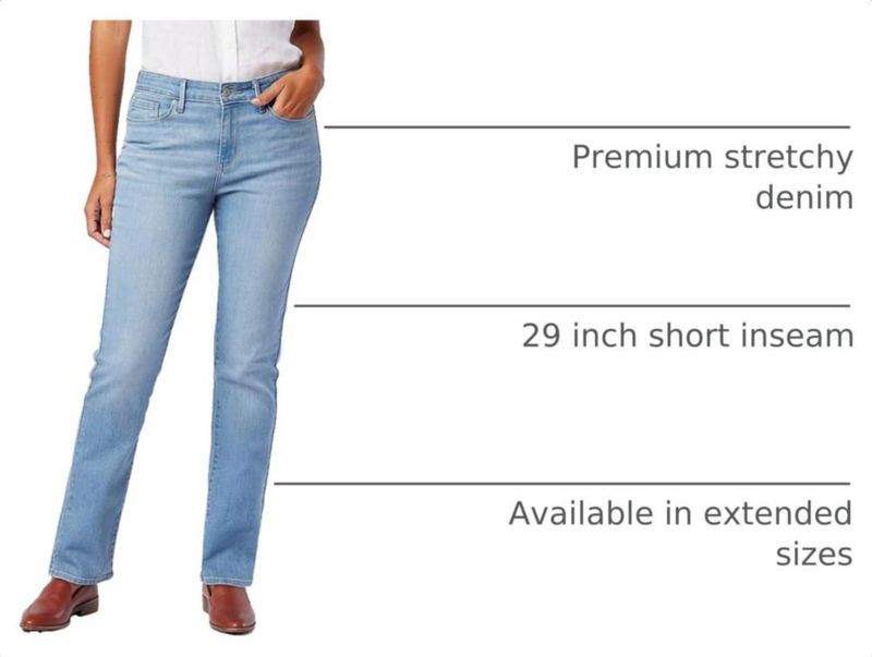 Jeans Levi Strauss Signature Gold de Cintura Media y Pierna Recta