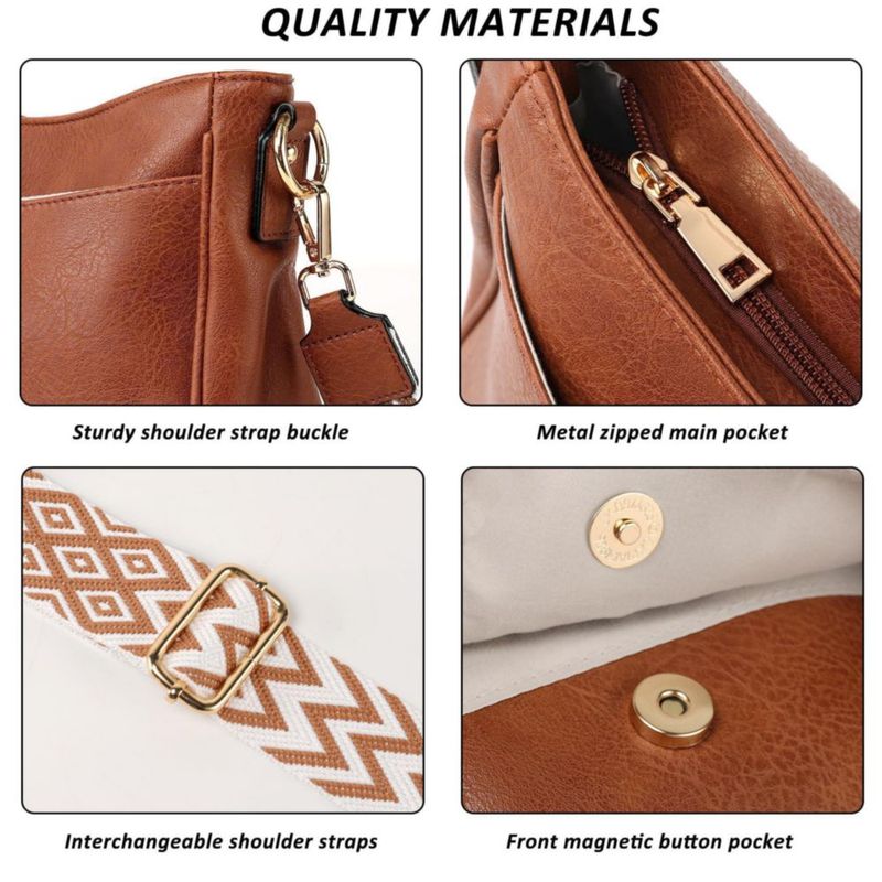 Bolso Bandolera TANTOMI de Cuero Vegano 29 × 10 × 23 cm
