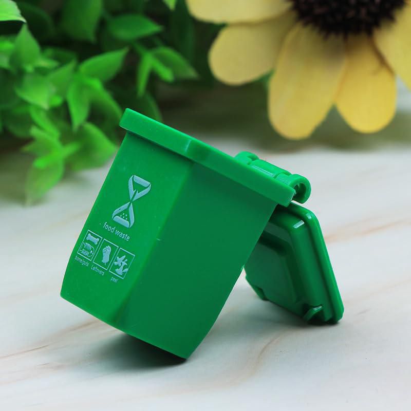 Cubo de basura miniatura SHIDXIB 10 piezas 4x3x25 cm de plástico