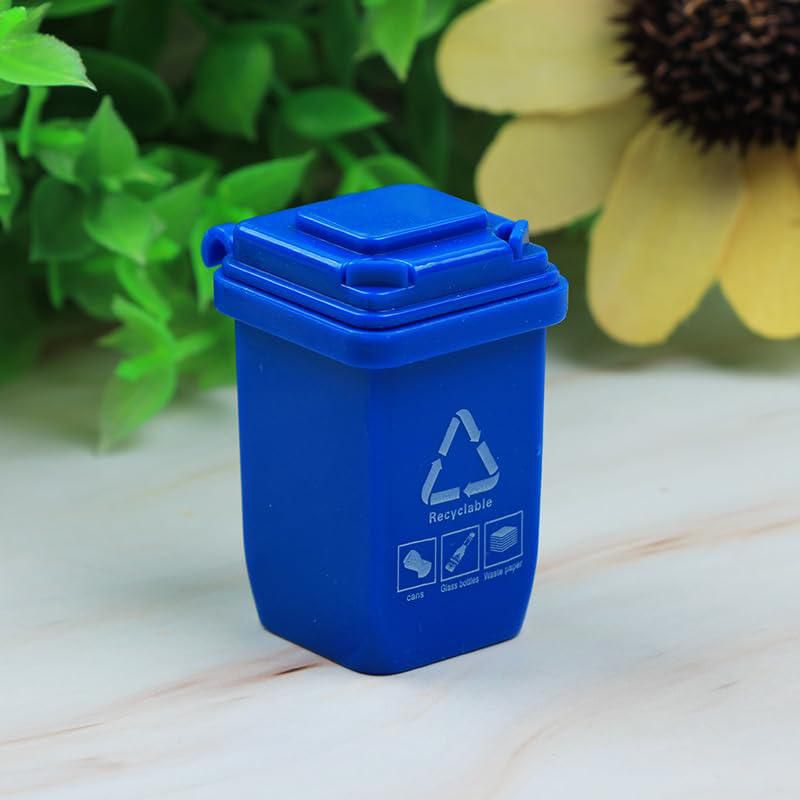 Cubo de basura miniatura SHIDXIB 10 piezas 4x3x25 cm de plástico