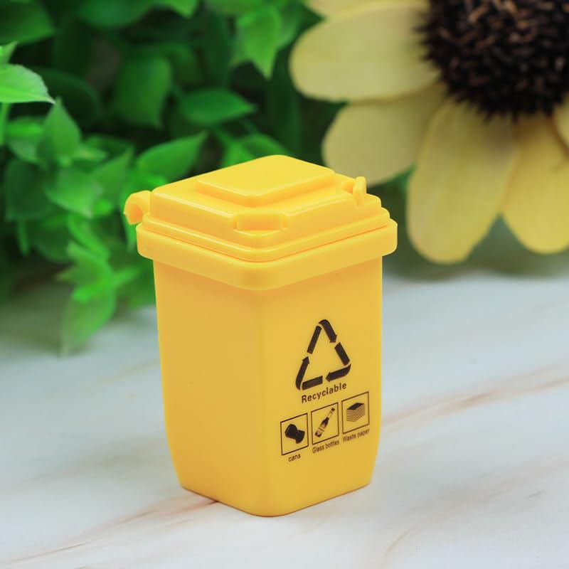 Cubo de basura miniatura SHIDXIB 10 piezas 4x3x25 cm de plástico