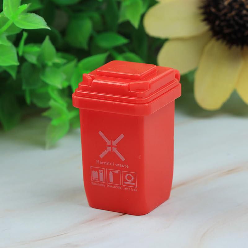 Cubo de basura miniatura SHIDXIB 10 piezas 4x3x25 cm de plástico