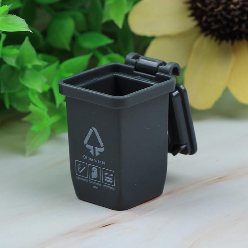 Cubo de basura miniatura SHIDXIB 10 piezas 4x3x25 cm de plástico