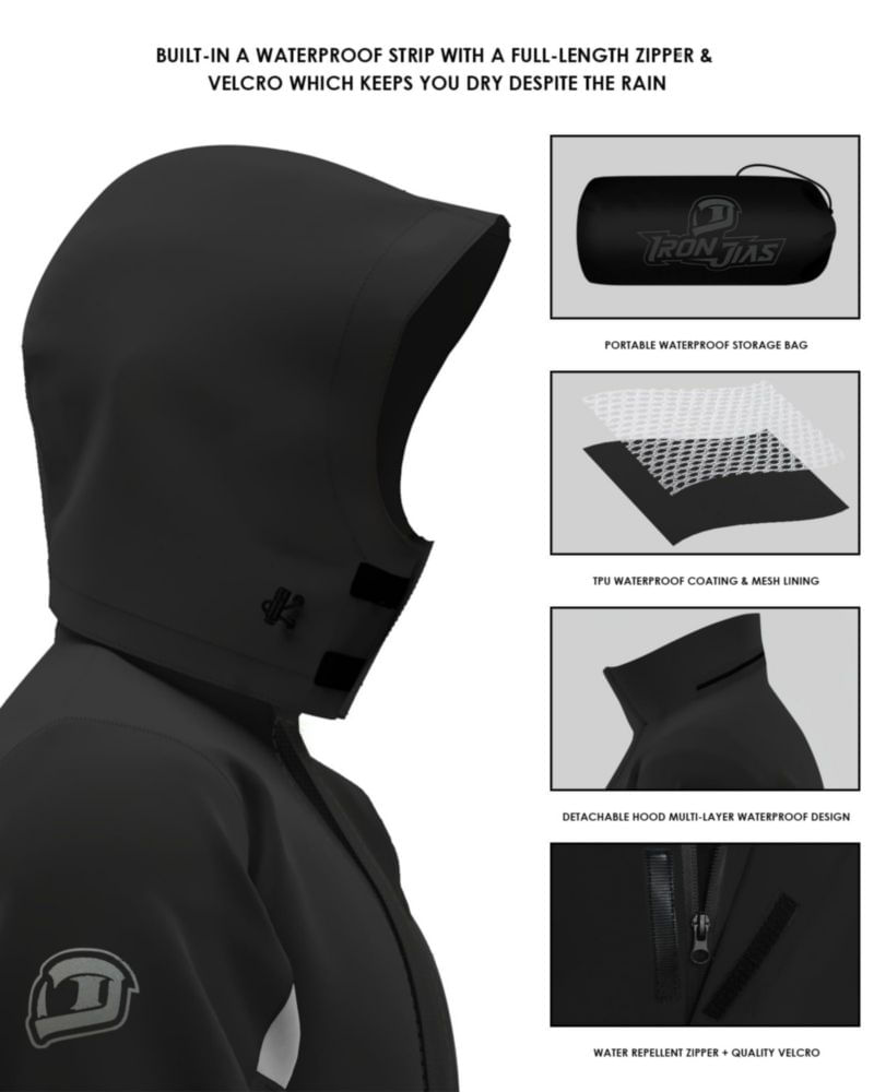 Traje impermeable IRON JIA'S para motocicleta