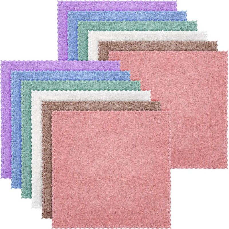 Toallas Faciales Syhood 30 × 30 cm Paquete de 12 Multicolor