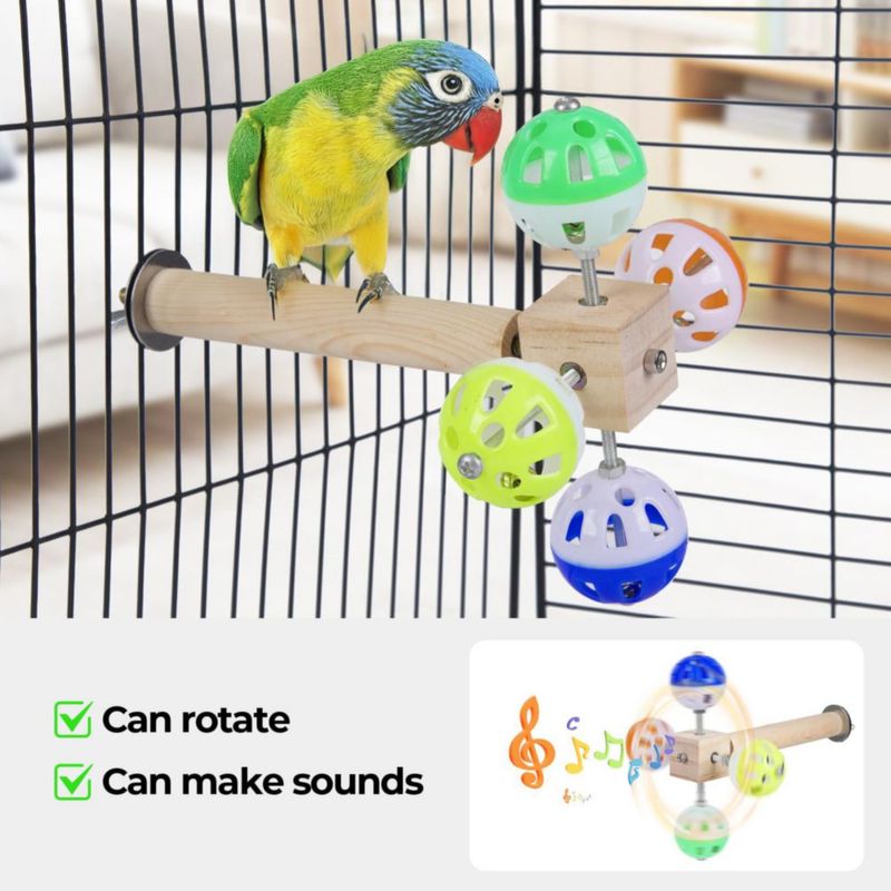Soporte para Pájaros Matutinus 20 cm con Bolas Giratorias