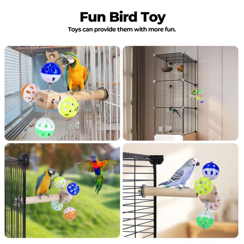 Soporte para Pájaros Matutinus 20 cm con Bolas Giratorias