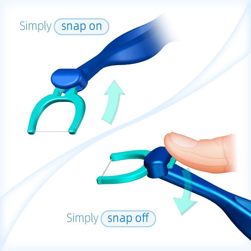 Limpiador Dental T.Smile Mango de 13 cm + 100 Recambios