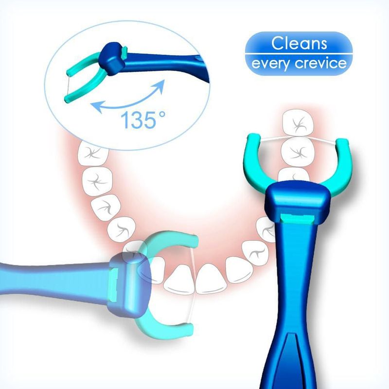 Limpiador Dental T.Smile Mango de 13 cm + 100 Recambios