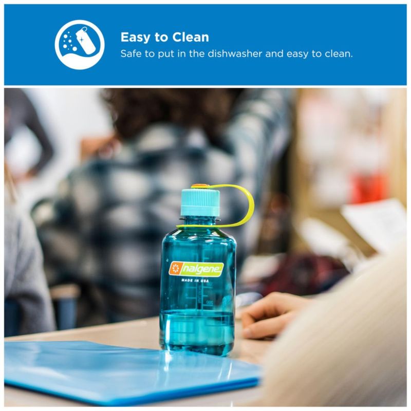 Botella Nalgene 473 ml Boca Estrecha Azul Atoll
