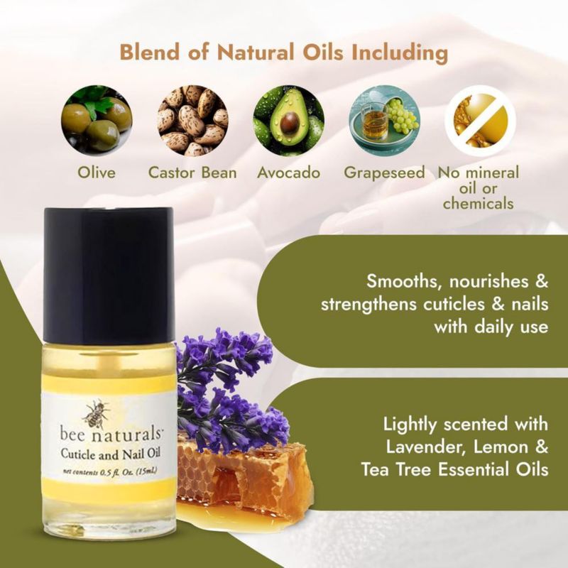 Aceite para uñas y cutículas Bee Naturals 15 ml (Dúo)
