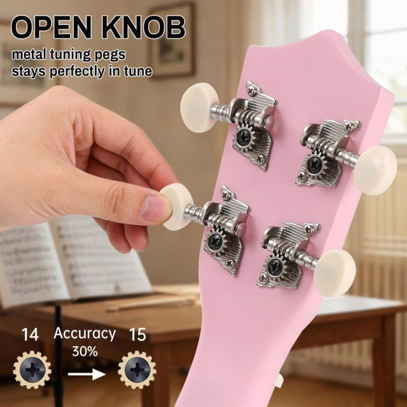 Ukulele MOSEN MUSIC Kit de inicio para principiantes de 53 cm
