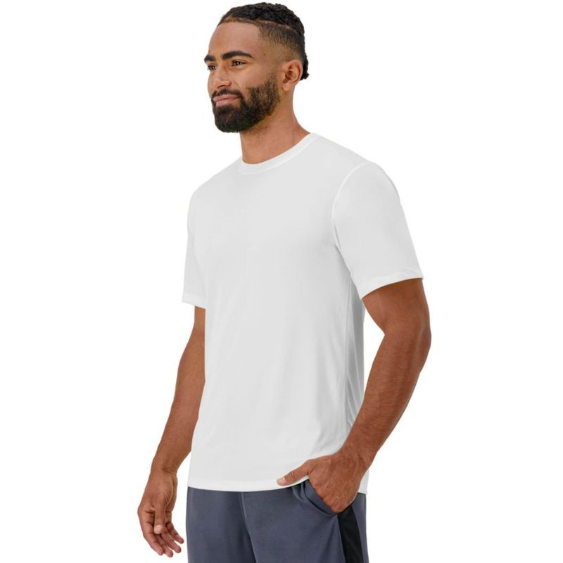 CAMISETA Hanes talla mediana blanca Pack de 2 Cool Dri Performance