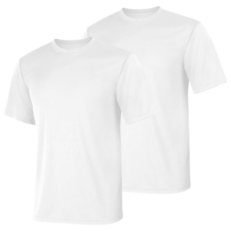 CAMISETA Hanes talla mediana blanca Pack de 2 Cool Dri Performance