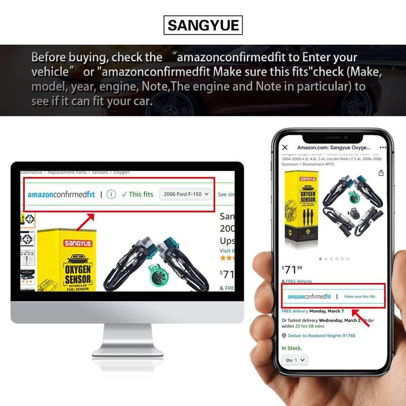Sensor de oxígeno Sangyue para Chrysler/Dodge 2005‑2010 3.3 L/3.8 L