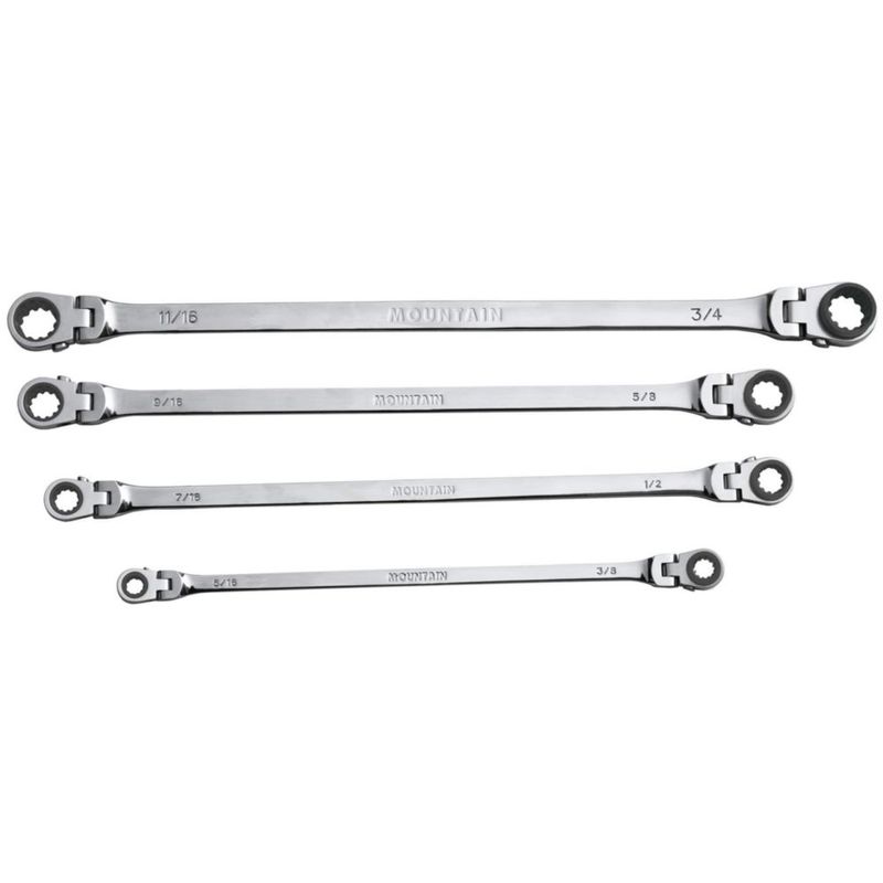 Llave de Carraca Mountain RF7 SAE 4 Piezas 90 Dientes