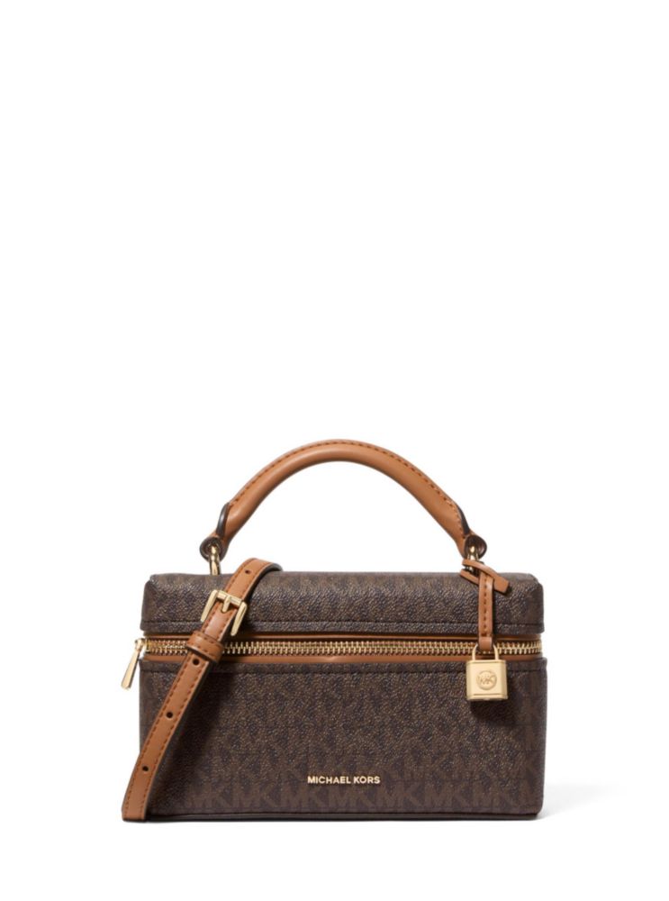 Bolso bandolera Michael Kors Jana X‑Small marrón/Acorn