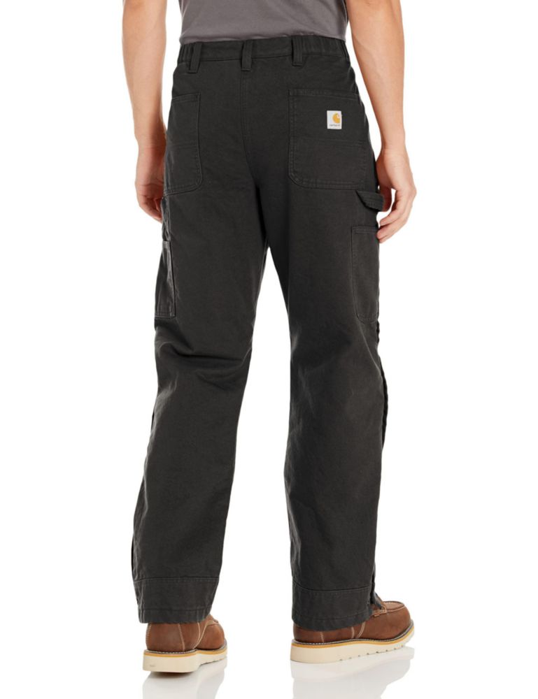 Pantalones Carhartt Corte Holgado de Pato Lavado Negro