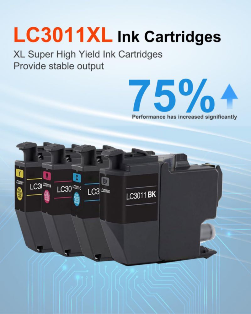 Cartuchos de tinta MANNERES LC3011XL 4 unidades (Negro/Cian/Magenta/Amarillo)