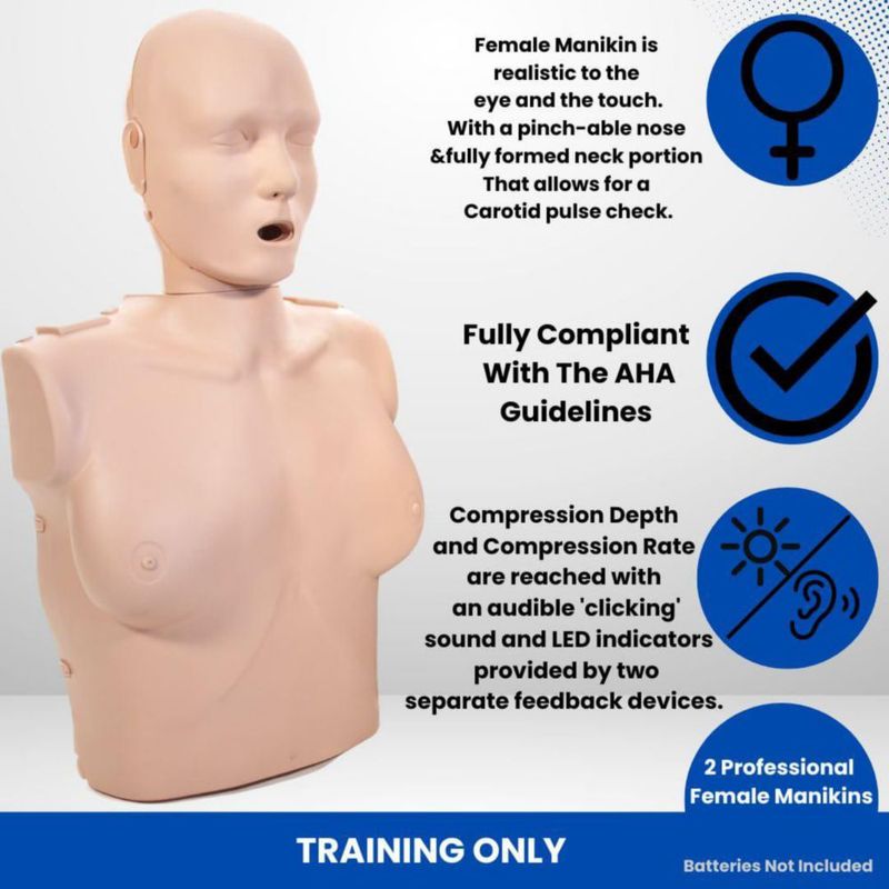 Kit de Maniquíes de RCP MCR Medical Adulto/Infante Tono Medio