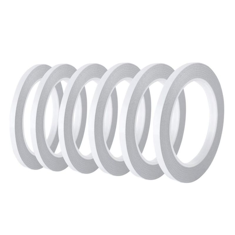 Cinta de Doble Cara WeLiu 6 mm 8 Rollos – Se Desgarra a Mano